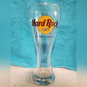 Vintage Y2k Hard Rock Cafe Myrtle Beach Beer Pilsner Souvenir Glass Rare